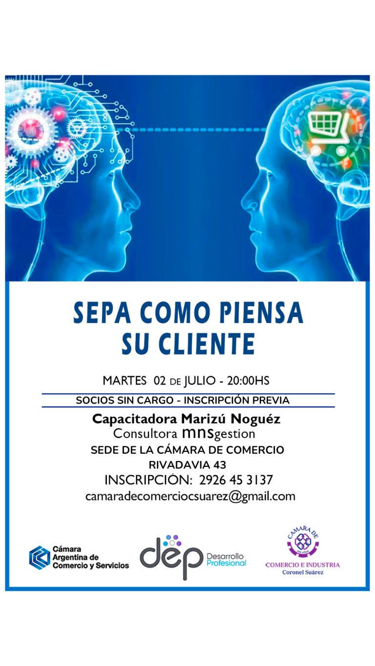 SEPA COMO PIENSA SU CLIENTE, Y VENDA MÁS.